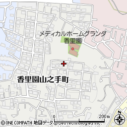 大阪府枚方市香里園山之手町37-7周辺の地図