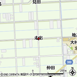 愛知県豊橋市大村町走出周辺の地図