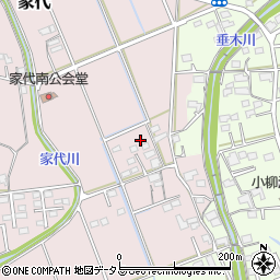 静岡県掛川市家代97周辺の地図