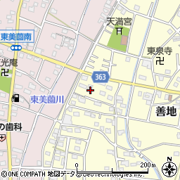 静岡県浜松市浜名区善地503周辺の地図