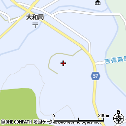 岡山県加賀郡吉備中央町西461周辺の地図