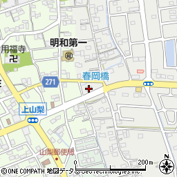 静岡県袋井市春岡267周辺の地図