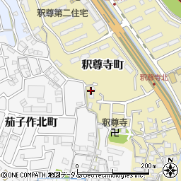 大阪府枚方市釈尊寺町14周辺の地図