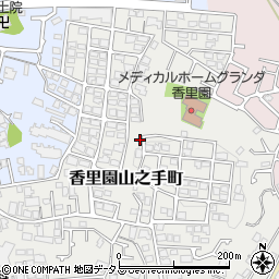 大阪府枚方市香里園山之手町37-16周辺の地図