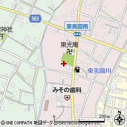 静岡県浜松市浜名区東美薗146-1周辺の地図