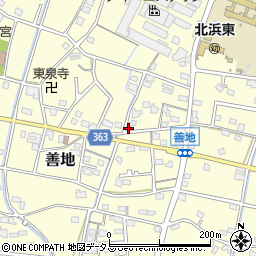 静岡県浜松市浜名区善地212周辺の地図