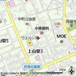 静岡県袋井市上山梨758周辺の地図