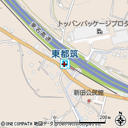 東都筑駅周辺の地図