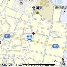 静岡県浜松市浜名区善地235周辺の地図