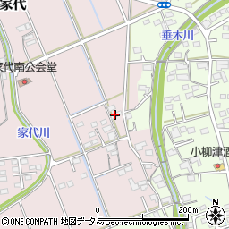 静岡県掛川市家代86周辺の地図