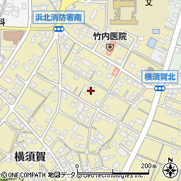 静岡県浜松市浜名区横須賀663-1周辺の地図