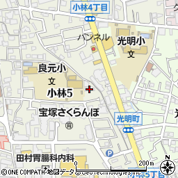 宝塚市立良元幼稚園周辺の地図