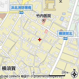 静岡県浜松市浜名区横須賀662-3周辺の地図