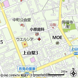静岡県袋井市上山梨757周辺の地図
