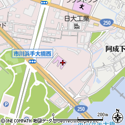 兵庫県姫路市飾磨区中島2716-1周辺の地図
