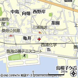 愛知県西尾市東幡豆町亀井5周辺の地図