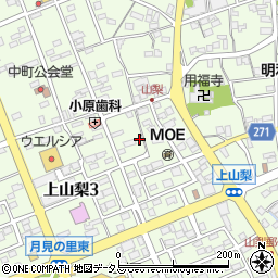 静岡県袋井市上山梨770周辺の地図