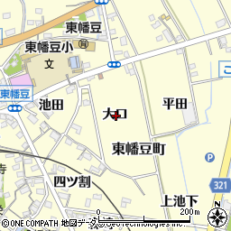 愛知県西尾市東幡豆町大口周辺の地図