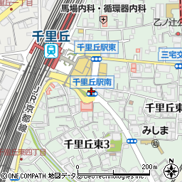 千里丘駅南周辺の地図