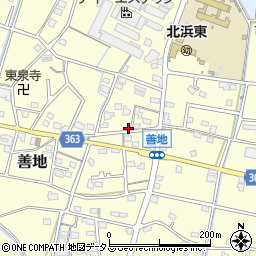 静岡県浜松市浜名区善地209周辺の地図