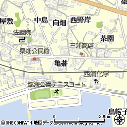 愛知県西尾市東幡豆町亀井13周辺の地図