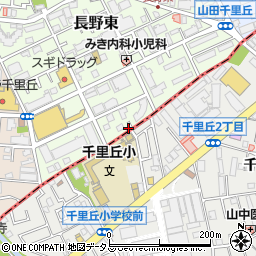 大阪府吹田市長野東5-1周辺の地図
