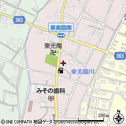 静岡県浜松市浜名区東美薗89周辺の地図