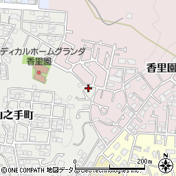 大阪府枚方市香里園山之手町49-13周辺の地図