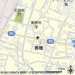 静岡県浜松市浜名区善地392-1周辺の地図