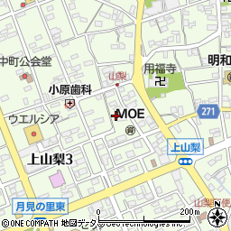 静岡県袋井市上山梨795周辺の地図