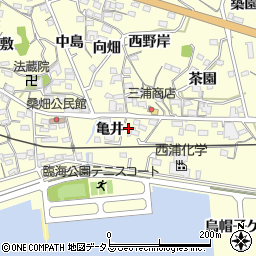 愛知県西尾市東幡豆町亀井2周辺の地図