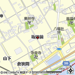 愛知県豊川市平井町坂田前周辺の地図
