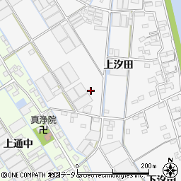 愛知県西尾市一色町松木島上汐田22周辺の地図