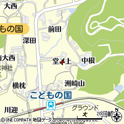 愛知県西尾市東幡豆町堂ノ上周辺の地図