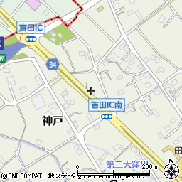 静岡県榛原郡吉田町神戸1554周辺の地図