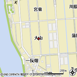 愛知県西尾市吉良町大島大山周辺の地図