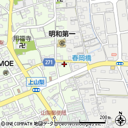 静岡県袋井市上山梨885周辺の地図