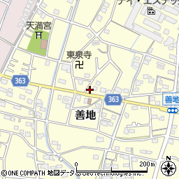 静岡県浜松市浜名区善地395-2周辺の地図