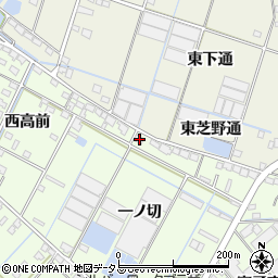 愛知県西尾市一色町生田一ノ切1-1周辺の地図