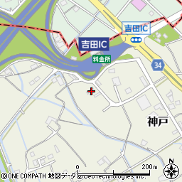 静岡県榛原郡吉田町神戸1493周辺の地図