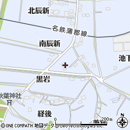 愛知県西尾市吉良町乙川辰新周辺の地図