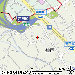 静岡県榛原郡吉田町神戸1472周辺の地図