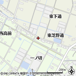 愛知県西尾市一色町生田一ノ切1周辺の地図