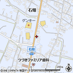 愛知県知多郡美浜町奥田石畑374-1周辺の地図