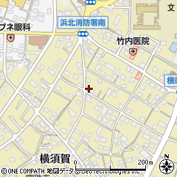 静岡県浜松市浜名区横須賀667周辺の地図