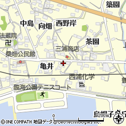 愛知県西尾市東幡豆町亀井8周辺の地図