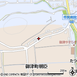兵庫県たつの市御津町朝臣1340-8周辺の地図