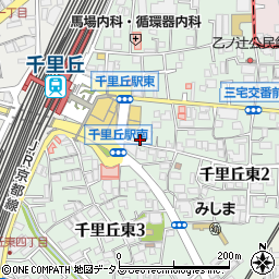大阪府摂津市千里丘東周辺の地図