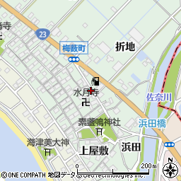 愛知県豊橋市梅薮町折地66周辺の地図