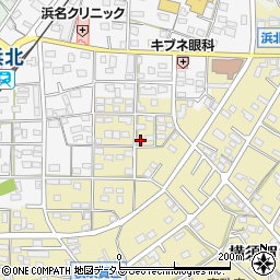 静岡県浜松市浜名区横須賀1358周辺の地図